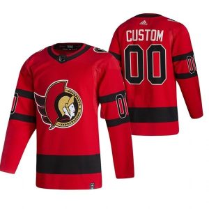 Ottawa Senators Trikot Benutzerdefinierte 2022 Reverse Retro Rot Authentic